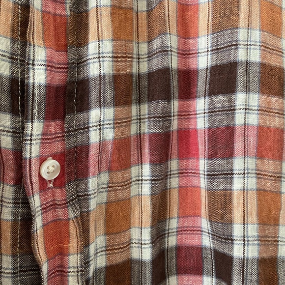 Vince Large Fall Plaid Button Down Shirt - Picture 3 of 4